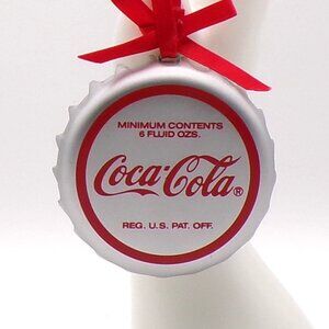 Coca Cola Bottle Cap Santa Christmas Ornament